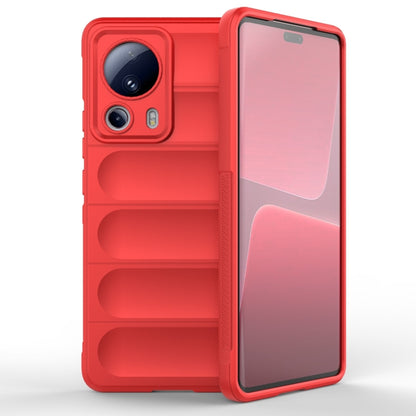 For Xiaomi 13 Lite Magic Shield TPU + Flannel Phone Case(Red) - 13 Lite Cases by buy2fix | Online Shopping UK | buy2fix