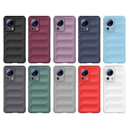 For Xiaomi 13 Lite Magic Shield TPU + Flannel Phone Case(Dark Green) - 13 Lite Cases by buy2fix | Online Shopping UK | buy2fix