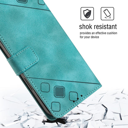 For Huawei nova 10 Skin-feel Embossed Leather Phone Case(Green) - Huawei Cases by buy2fix | Online Shopping UK | buy2fix