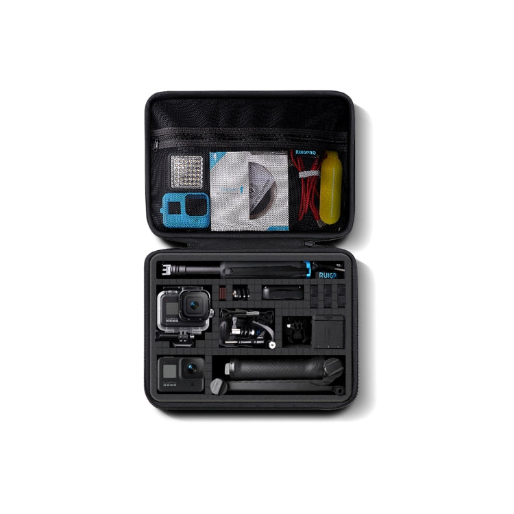 For GoPro HERO8 / 7 / 6 RUIGPRO Shockproof Waterproof Portable Case Box Size : 33.5cm x 24.7cm x 6.3cm(Black) - DJI & GoPro Accessories by RUIGPRO | Online Shopping UK | buy2fix