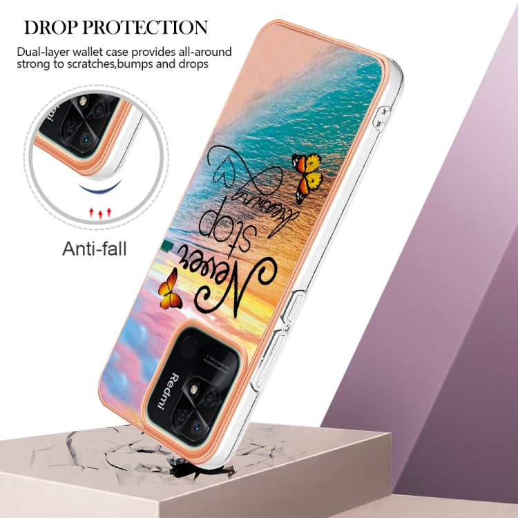 For Xiaomi Redmi 10C Electroplating IMD TPU Phone Case(Dream Butterfly) - Xiaomi Cases by buy2fix | Online Shopping UK | buy2fix