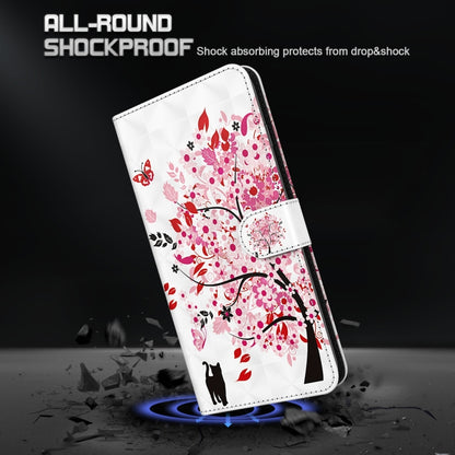 For Xiaomi Redmi Note 12 4G Global 3D Painting Pattern Flip Leather Phone Case(Cat Under The Tree) - Note 12 Cases by buy2fix | Online Shopping UK | buy2fix