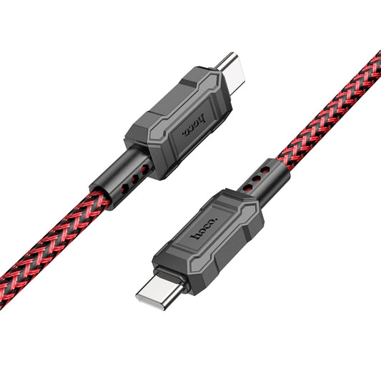 hoco X94 Leader 60W USB-C / Type-C to USB-C / Type-C Charging Data Dable, Length:1m(Red) -  by hoco | Online Shopping UK | buy2fix