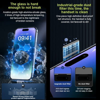 For iPhone 13 Pro Max WK WTP-067 King Kong Vacha 9D Curved Privacy Tempered Glass Film(Black) - iPhone 13 Pro Max Tempered Glass by WK | Online Shopping UK | buy2fix