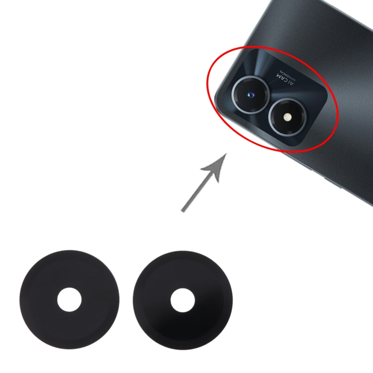 For vivo Y02S 10pcs Back Camera Lens - Camera Parts by buy2fix | Online Shopping UK | buy2fix