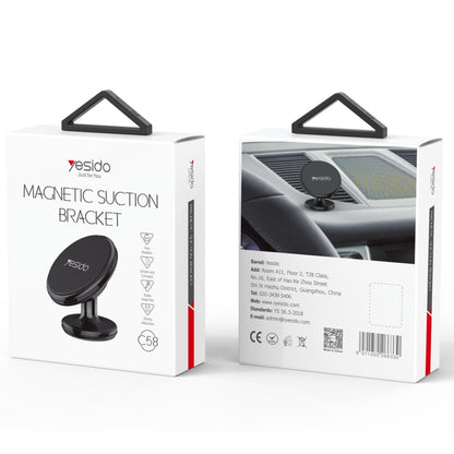 Yesido C58 Car Magnetic Suction Phone Holder(Black) - Universal Car Holders by Yesido | Online Shopping UK | buy2fix