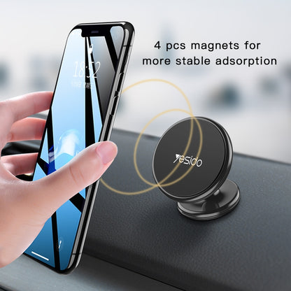 Yesido C58 Car Magnetic Suction Phone Holder(Black) - Universal Car Holders by Yesido | Online Shopping UK | buy2fix