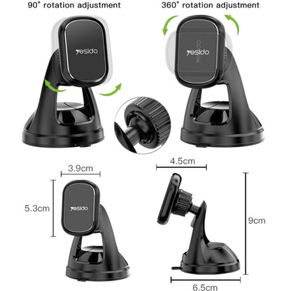 Yesido C72 Car Strong Magnetic Phone Holder(Black) - Car Holders by Yesido | Online Shopping UK | buy2fix