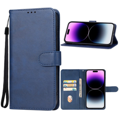 For iPhone 15 Pro Max Leather Phone Case(Blue) - iPhone 15 Pro Max Cases by buy2fix | Online Shopping UK | buy2fix