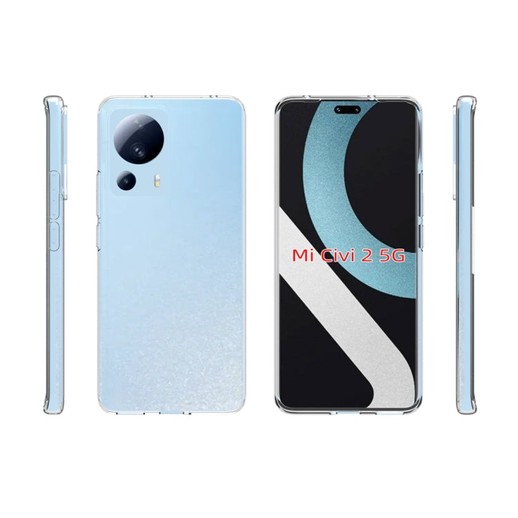 For Xiaomi 13 Lite 5G / Civi 2 5G Waterproof Texture TPU Phone Case(Transparent) - Redmi K60 Cases by buy2fix | Online Shopping UK | buy2fix