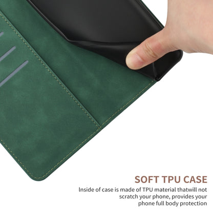 For Xiaomi POCO F5 5G Stitching Embossed Leather Phone Case(Green) - Xiaomi Cases by buy2fix | Online Shopping UK | buy2fix