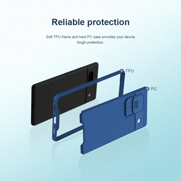 For Google Pixel 7A NILLKIN CamShield Pro PC Phone Case(Green) - Google Cases by NILLKIN | Online Shopping UK | buy2fix