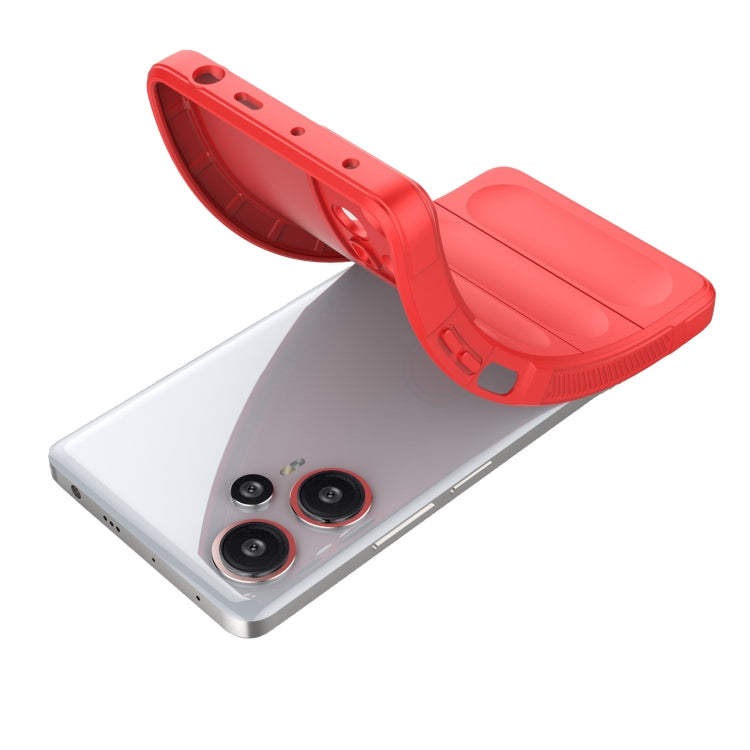 For Xiaomi Redmi Note 12 Turbo Magic Shield TPU + Flannel Phone Case(Dark Green) - Xiaomi Cases by buy2fix | Online Shopping UK | buy2fix