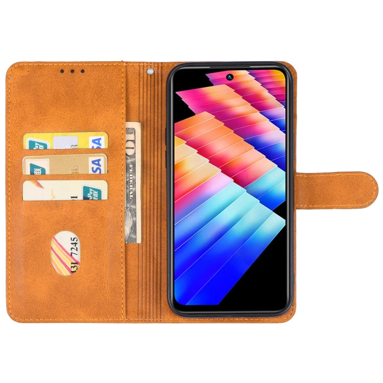 For Infinix Hot 30 Play NFC Leather Phone Case(Brown) - Infinix Cases by buy2fix | Online Shopping UK | buy2fix