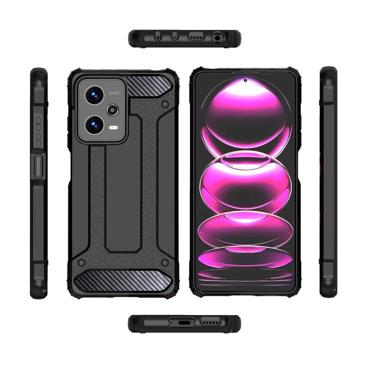 For Xiaomi Redmi Note 12 5G / Poco X5 5G Magic Armor TPU + PC Combination Phone Case(Red) - Note 12 Cases by buy2fix | Online Shopping UK | buy2fix