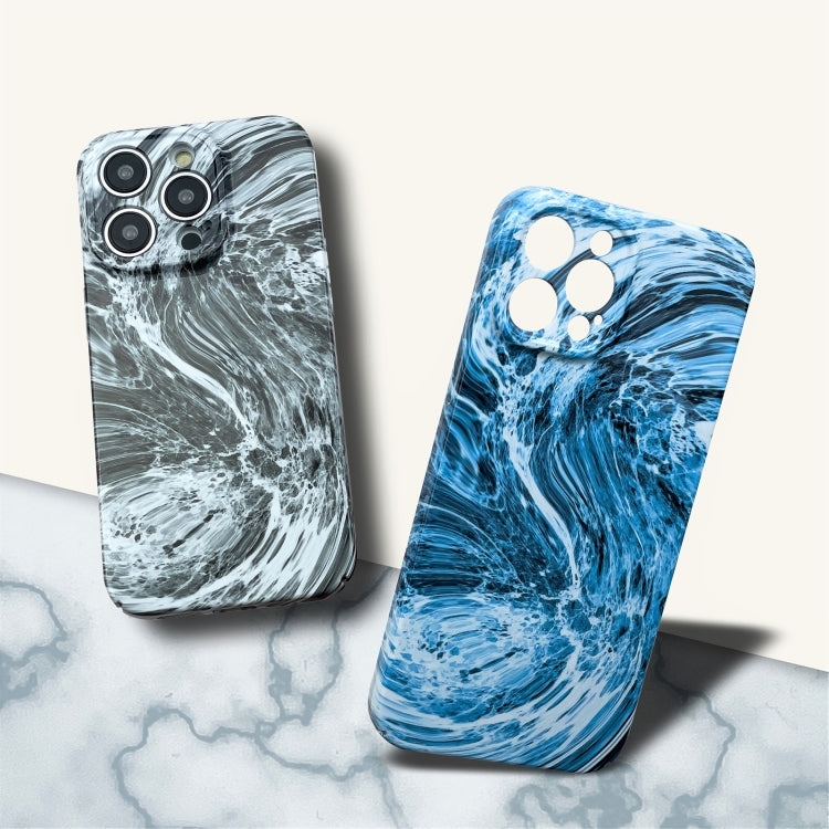 For iPhone 14 Pro Max Marble Pattern Phone Case(Black White) - iPhone 14 Pro Max Cases by buy2fix | Online Shopping UK | buy2fix