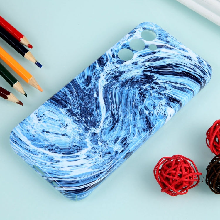 For Samsung Galaxy S23 5G Marble Pattern Phone Case(Navy Blue White) - Galaxy S23 5G Cases by buy2fix | Online Shopping UK | buy2fix