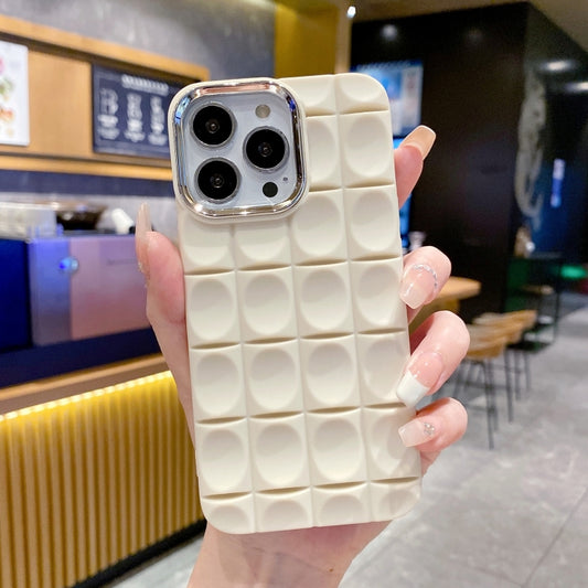 For iPhone 11 Pro Max Groove Pattern Electroplating TPU Phone Case(White) - iPhone 11 Pro Max Cases by buy2fix | Online Shopping UK | buy2fix