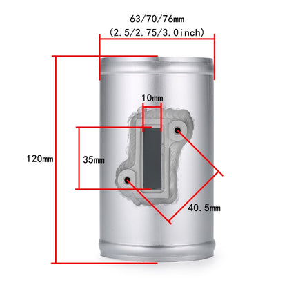 63mm XH-UN605 Car Modified Engine Air Flow Meter Flange Intake Sensor Base for Honda / Ford / Nissan - In Car by buy2fix | Online Shopping UK | buy2fix