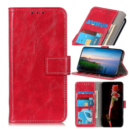 For Xiaomi Redmi 12 4G Retro Crazy Horse Texture Horizontal Flip Leather Phone Case(Red) - Xiaomi Cases by buy2fix | Online Shopping UK | buy2fix