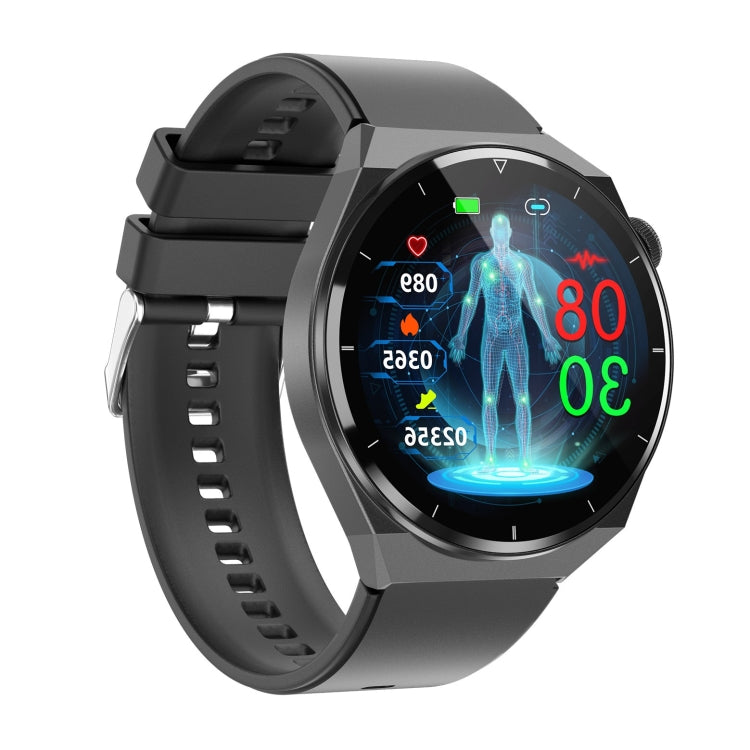 TK20 1.39 inch IP68 Waterproof Silicone Band Smart Watch Supports ECG / Remote Families Care / Body Temperature Monitoring(Black) - Smart Watches by buy2fix | Online Shopping UK | buy2fix