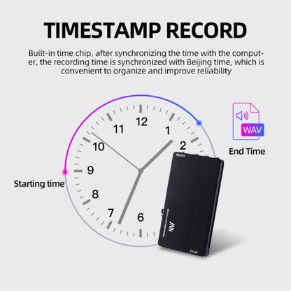 JNN M2 Ultra-thin HD Noise Reduction Intelligent Control Voice Voice Recorder, Capacity:64GB(Black) -  by JNN | Online Shopping UK | buy2fix