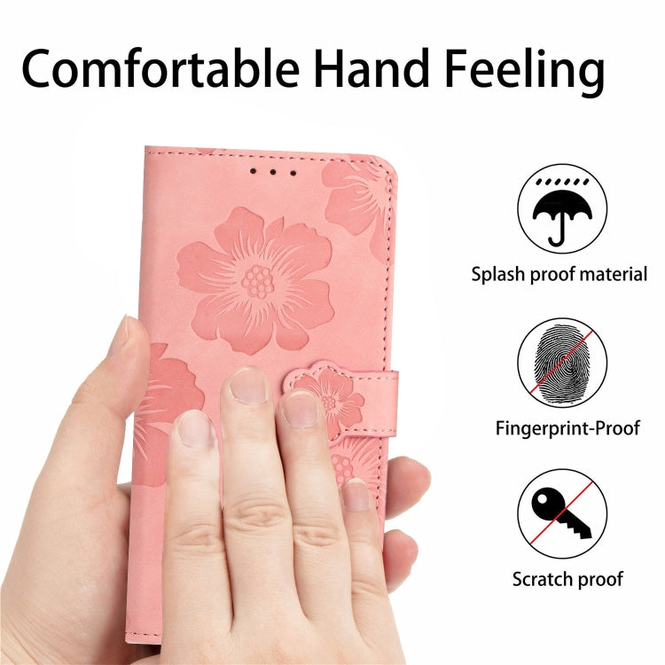 For Xiaomi Redmi Note 12S Flower Embossing Pattern Leather Phone Case(Pink) - Xiaomi Cases by buy2fix | Online Shopping UK | buy2fix