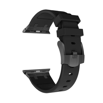 AP Silicone Watch Band For Apple Watch 2 42mm(Black Black) - Watch Bands by buy2fix | Online Shopping UK | buy2fix