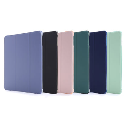 For iPad Air 2 Airbag Horizontal Flip Leather Case with Three-fold Holder & Pen Holder(Purple) - Apple Accessories by buy2fix | Online Shopping UK | buy2fix