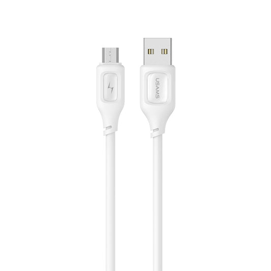 USAMS US-SJ620 2A USB to Micro USB Silicone Data Cable, Length: 1m(White) - Micro USB Cable by USAMS | Online Shopping UK | buy2fix