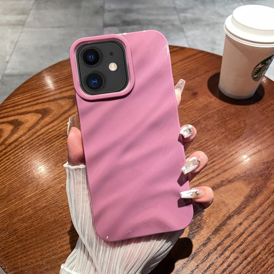 For iPhone 11 Solid Color Wave Texture TPU Phone Case(Taro Purple) - iPhone 11 Cases by buy2fix | Online Shopping UK | buy2fix