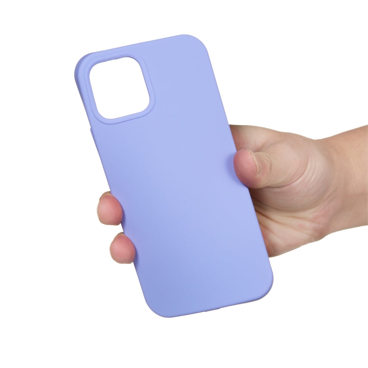 For iPhone 15 Solid Color Silicone Phone Case(Purple) - iPhone 15 Cases by buy2fix | Online Shopping UK | buy2fix