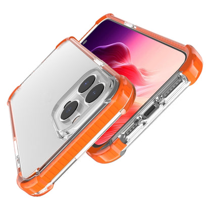For iPhone 15 Pro Four-corner Shockproof TPU + Acrylic Phone Case(Orange) - iPhone 15 Pro Cases by buy2fix | Online Shopping UK | buy2fix