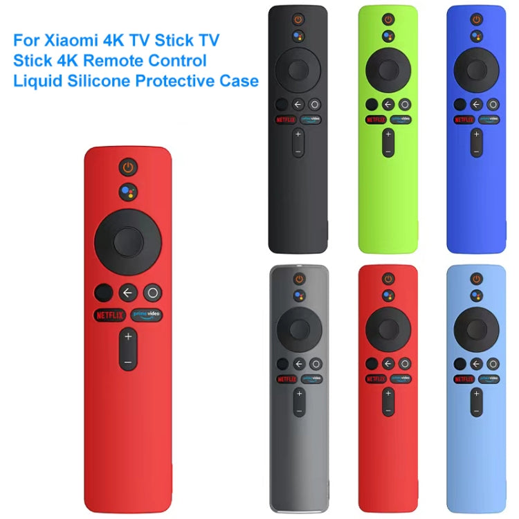 For Xiaomi 4K TV Stick Remote Control Liquid Silicone Protective Case(Sky Blue) - Remote Control Covers by buy2fix | Online Shopping UK | buy2fix