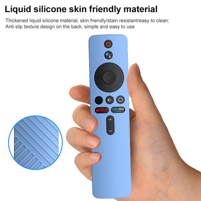 For Xiaomi 4K TV Stick Remote Control Liquid Silicone Protective Case(Sky Blue) - Remote Control Covers by buy2fix | Online Shopping UK | buy2fix