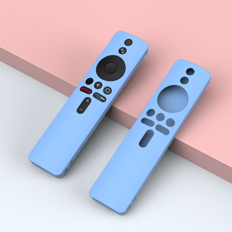 For Xiaomi 4K TV Stick Remote Control Liquid Silicone Protective Case(Sky Blue) - Remote Control Covers by buy2fix | Online Shopping UK | buy2fix