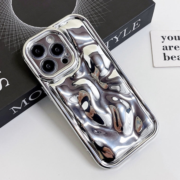 For iPhone 14 Pro Max Electroplating Meteorite Texture TPU Phone Case(Silver) - iPhone 14 Pro Max Cases by buy2fix | Online Shopping UK | buy2fix