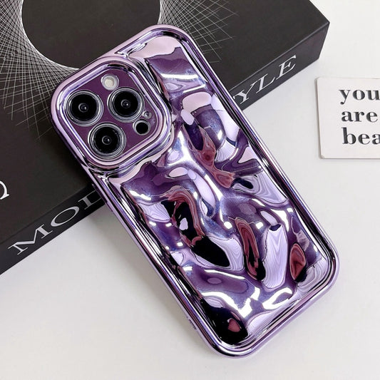 For iPhone 11 Pro Max Electroplating Meteorite Texture TPU Phone Case(Purple) - iPhone 11 Pro Max Cases by buy2fix | Online Shopping UK | buy2fix