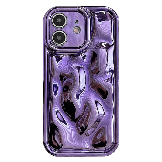 For iPhone 11 Electroplating Meteorite Texture TPU Phone Case(Purple) - iPhone 11 Cases by buy2fix | Online Shopping UK | buy2fix