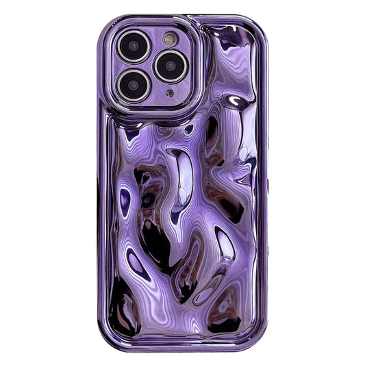 For iPhone 11 Pro Electroplating Meteorite Texture TPU Phone Case(Purple) - iPhone 11 Pro Cases by buy2fix | Online Shopping UK | buy2fix