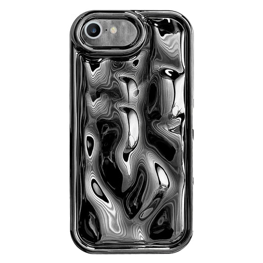 For iPhone 6 Plus / 6s Plus Electroplating Meteorite Texture TPU Phone Case(Black) - More iPhone Cases by buy2fix | Online Shopping UK | buy2fix