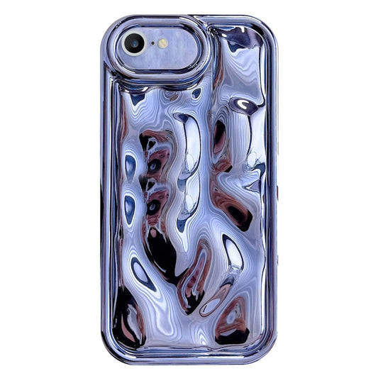 For iPhone 6 / 6s Electroplating Meteorite Texture TPU Phone Case(Blue) - More iPhone Cases by buy2fix | Online Shopping UK | buy2fix