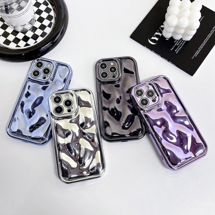 For iPhone 13 Pro Max Electroplating Meteorite Texture TPU Phone Case(Silver) - iPhone 13 Pro Max Cases by buy2fix | Online Shopping UK | buy2fix