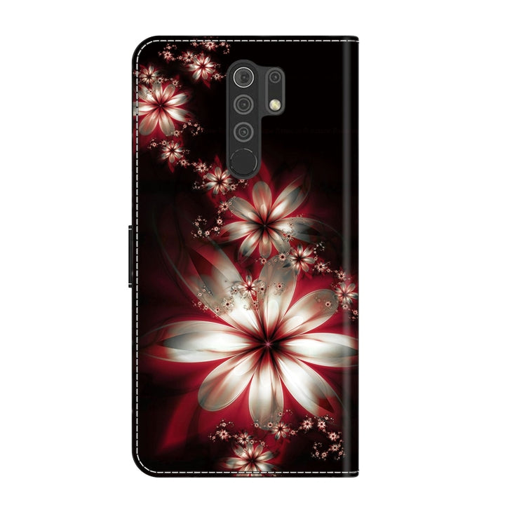 For Xiaomi Redmi 9 Crystal 3D Shockproof Protective Leather Phone Case(Fantastic Flower) - Xiaomi Cases by buy2fix | Online Shopping UK | buy2fix