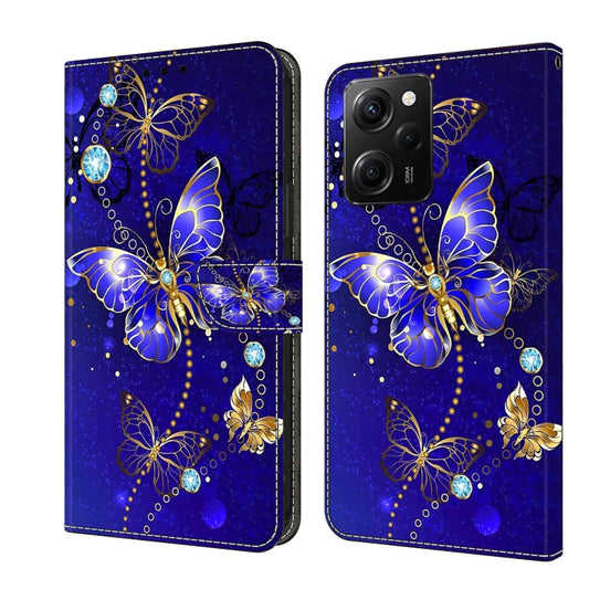 For Xiaomi Redmi Note 12 Pro Global Crystal 3D Shockproof Protective Leather Phone Case(Diamond Butterfly) - Xiaomi Cases by buy2fix | Online Shopping UK | buy2fix