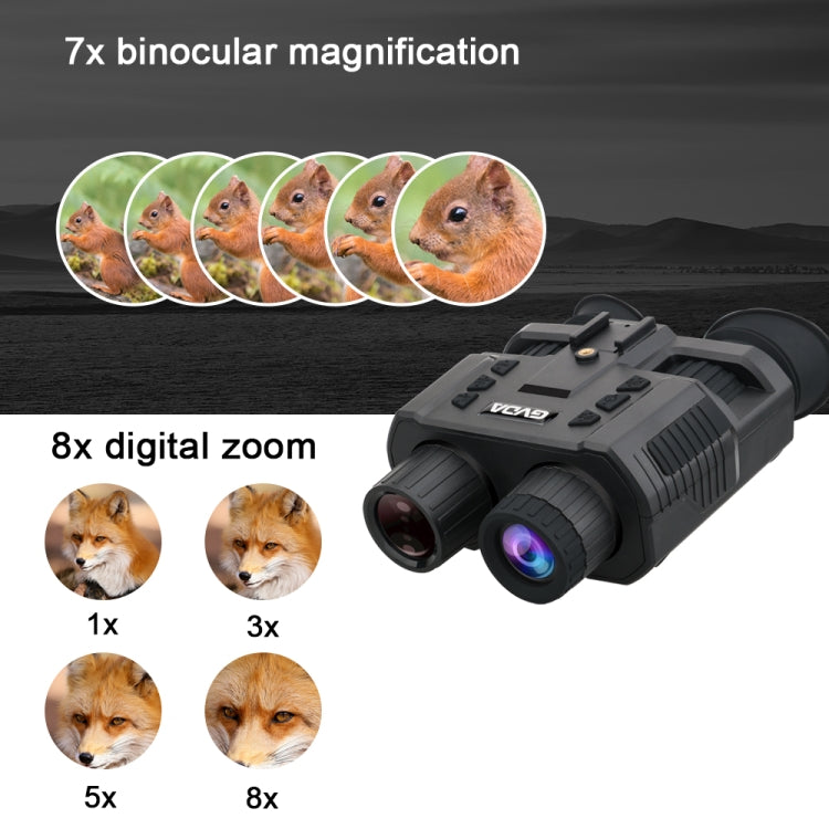 GVDA GD918 1.4 inch TFT Screen Binocular Head Mounted Infrared Night Vision Binoculars - Binoculars by GVDA | Online Shopping UK | buy2fix