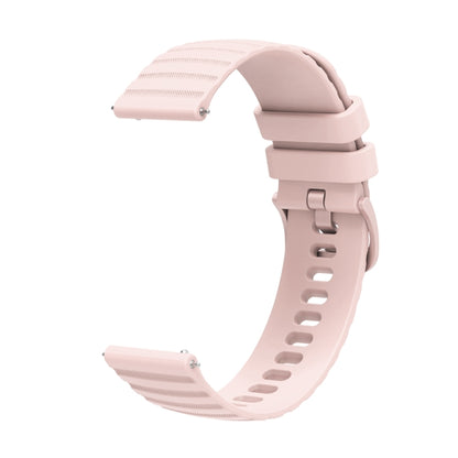 For Huawei Watch 4 / 4 Pro Wavy Dot Pattern Solid Color Silicone Watch Band(Pink) - Watch Bands by buy2fix | Online Shopping UK | buy2fix