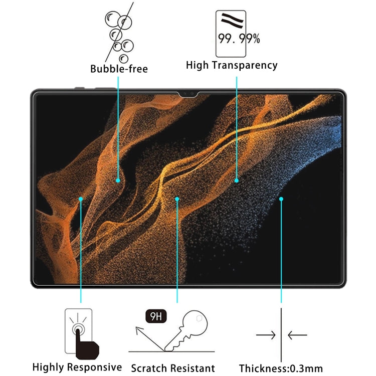 For Samsung Galaxy Tab S9 Ultra 25pcs 9H 0.3mm Explosion-proof Tempered Glass Film - Tab S9 Ultra Tempered Glass by buy2fix | Online Shopping UK | buy2fix