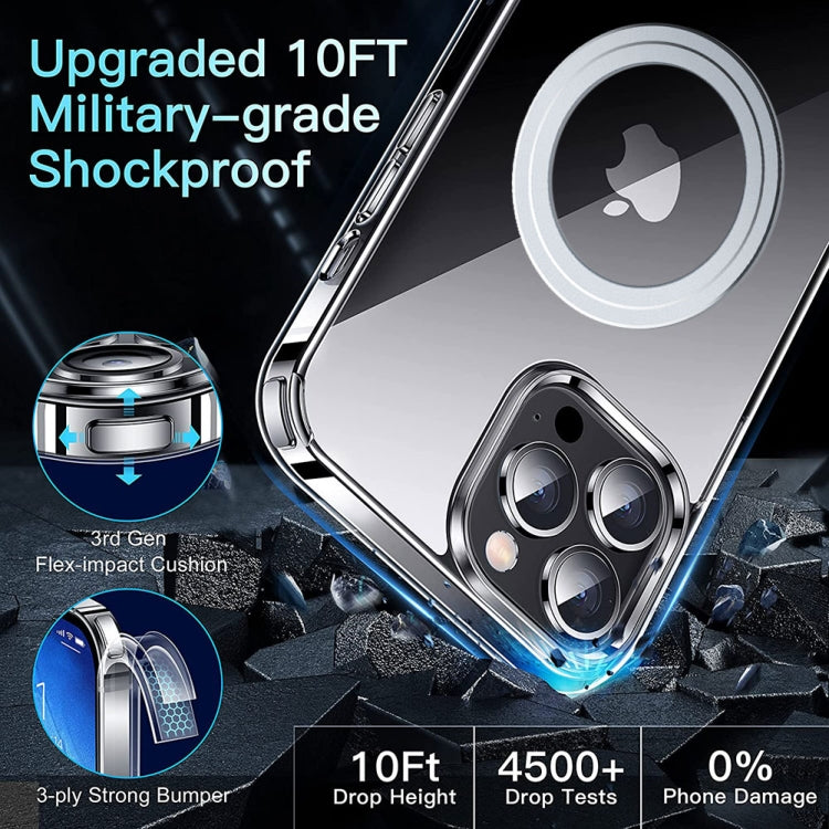 For iPhone 15 Pro Max LK Crystal Clear MagSafe Magnetic Phone Case(Transparent) - iPhone 15 Pro Max Cases by buy2fix | Online Shopping UK | buy2fix