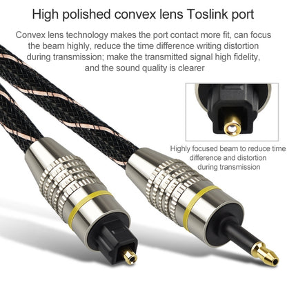 10m EMK OD6.0mm Square Port to Round Port Set-top Box Digital Audio Optical Fiber Connecting Cable - Audio Optical Cables by EMK | Online Shopping UK | buy2fix